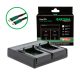 PATONA Premium Dual PD Performance töltő GoPro AHDBT-301-hez USB-C bemenettel/kimenettel együtt