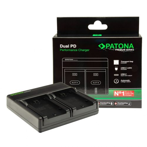 PATONA Premium Dual PD Performance töltő a Drift CFXDC02-hez USB-C bemenettel/kimenettel együtt