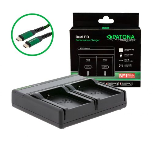 PATONA Premium Dual PD Performance töltő Garmin Montana 600-hoz USB-C bemenettel/kimenettel együtt