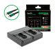 PATONA Premium Dual PD Performance töltő GoPro AHDBT-401-hez USB-C bemenettel/kimenettel együtt