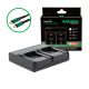 PATONA Premium Dual PD Performance töltő az SJCAM SJ4000 kamerához USB-C bemenettel/kimenettel együtt