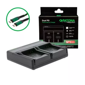  PATONA Premium Dual PD Performance töltő Rollei RL410B fényképezőgéphez USB-C bemenettel/kimenettel együtt