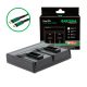 PATONA Premium Dual PD Performance töltő GoPro AABAT-001-hez USB-C bemenettel/kimenettel együtt