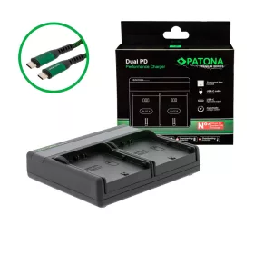   PATONA Premium Dual PD Performance töltő a JVC SSL-75 készülékhez USB-C bemenettel/kimenettel együtt