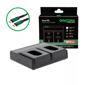  PATONA Premium Dual PD Performance töltő Panasonic DMW-BLK22 készülékhez USB-C bemenettel/kimenettel együtt