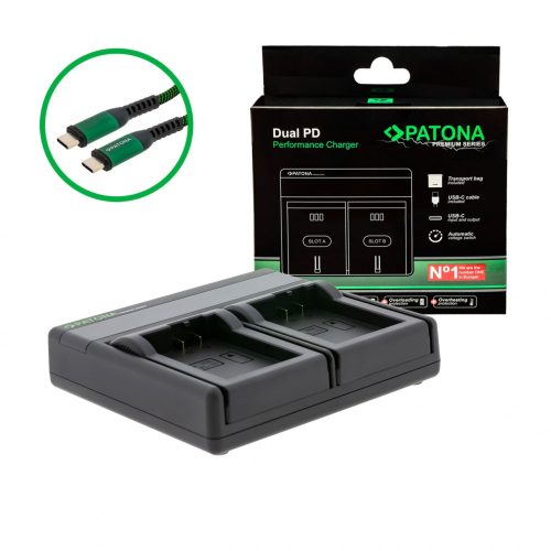 PATONA Premium Dual PD Performance töltő Nikon EN-EL25-hez USB-C bemenettel/kimenettel együtt