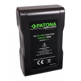  PATONA prémium akkumulátor  Anton Bauer AN-190W arany foglalat ARRI Alexa Blackmagic URSA D-Tap USB-kimenet