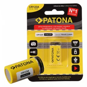   PATONA Akkumulátor CR123A 16340 cellás Li-Ion Akku 3,7V 700mAh