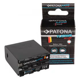   PATONA Platinum akkumulátor  Sony NP-F970 F960 F950 LCD-vel, beleértve a Powerbank 5V/2A USB kimenettel 10050mAh micro USB és USB-C bemenettel