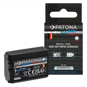   PATONA Platinum akkumulátor USB-C bemenettel  Sony NP-FW50 NEX.3 NEX.3C NEX.5 NEX.5A Sony NP-FW50 NEX.3 NEX.3C NEX.5A