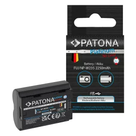   PATONA Platinum Fujifilm NP-W235 USB-C Akkumulátor - 2250mAh, Type-C Fujifilm W235 XT-4 XT4