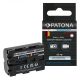 PATONA Platinum Sony NP-FM500H USB-C Akkumulator 2250mAh -Sony Type-C Alpha 57 65 77 99 DSLRA100