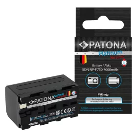   PATONA Platinum Sony NP-F750 USB-C Akkumulator 7000mAh -Sony Type-C F750 F330 F530 F550 F930 F920