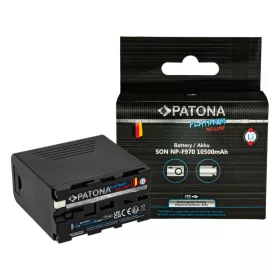  PATONA Platinum akkumulátor PD20W USB-C be/kimenettel  Sony NP-F970 F960 F950 PD20W USB-A 5V/2A