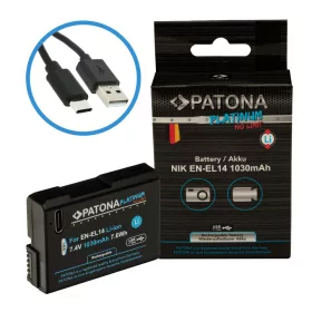   PATONA Platinum akkumulátor USB-C bemenettel Nikon Nikon Nikon EN-EL14 D3100 D5100 P7000