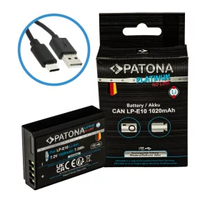   PATONA Platinum akkumulátor USB-C bemenettel Canon LP-E10 LPE10 EOS1100D EOS 1100D-hez