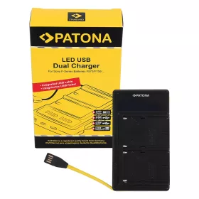   PATONA Sony NP-F550/770/970 Töltő - NP-F550 F570 F750 F770 F960 F970 F980 Akkumulátor Utazó-Dupla-Töltő (Charger)