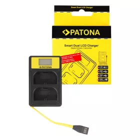 PATONA Canon LP-E6 Smart Dupla LCD USB Töltő