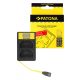 PATONA Canon LP-E6 Smart Dupla LCD USB Töltő