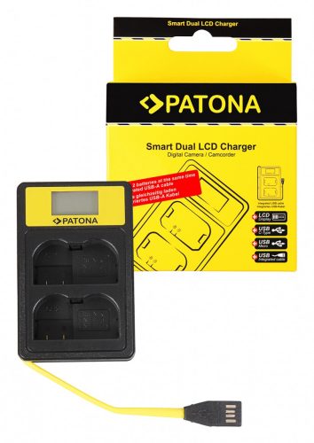 PATONA Smart Dupla LCD USB  töltő  Nikon EN-EL15