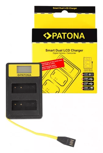 PATONA Smart Dupla LCD USB  töltő  Panasonic DMW-BLG10
