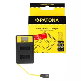 PATONA Smart Dupla LCD USB  töltő  Canon NB-13L