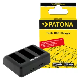   Patona Tripla USB töltő – DJI Osmo Action 3 és 4 akkumulátorokhoz (BCX202)