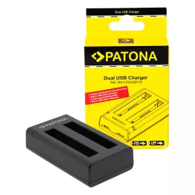   PATONA Dupla töltő  Insta360 X3 CINAQBT/A Micro-USB kábellel együtt