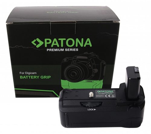PATONA Prémium akkumulátor markolat VG-A6500 Sony A6500 1 x NP-FW50 akkumulátorhoz, vezeték nélküli vezérléssel együtt