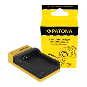 PATONA Slim micro-USB töltő  -Canon NB-4L