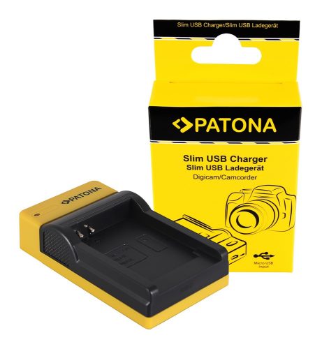PATONA Slim micro-USB töltő  -Canon NB-4L