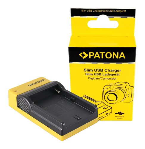 PATONA Slim micro-USB töltő  Sony NP-FM50 NP-F550 NP-F750 NP-F750 NP-F970