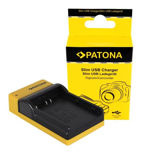PATONA Slim micro-USB töltő  -Nikon EN-EL3 modellekhez