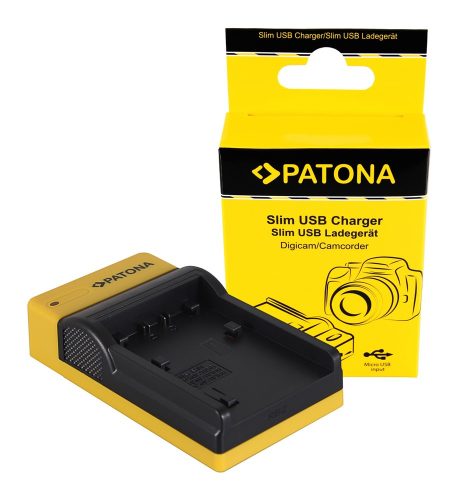 PATONA Slim micro-USB töltő  -Sony NP-FP50
