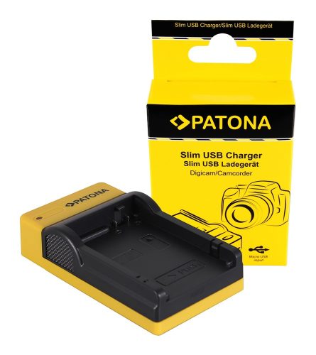 PATONA Slim micro-USB töltő -Canon LP-E8