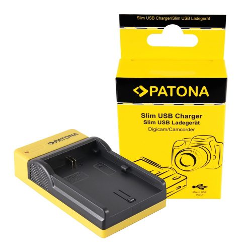 PATONA Slim micro-USB töltő  -Canon LP-E6