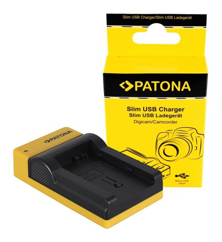 PATONA Slim micro-USB töltő -Canon BP-808
