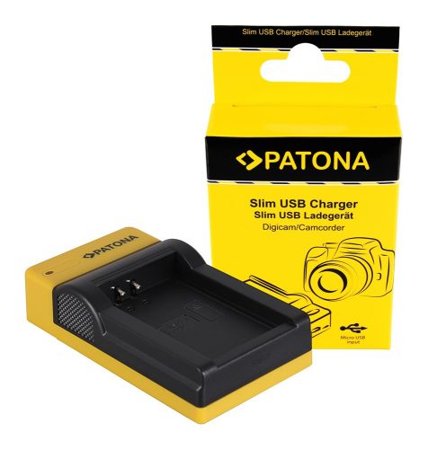 PATONA Slim micro-USB töltő  -Canon LP-E12