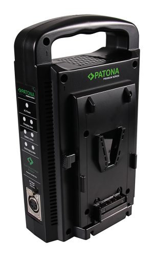 Patona DUAL V-Mount Töltő (Sony BP-95W/GL65/190WS 4-Pin XLR kábellel)