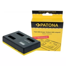   PATONA USB Tripla töltő  Canon NB-13L PowerShot G5 X G5X G7 X G7 X Mark II G7X G9 X G9X USB C típusú kábellel együtt