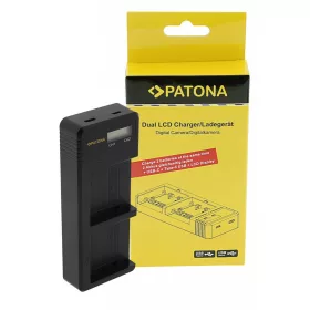   PATONA dupla LCD USB töltő JVC BN-VC296G BN-VC298G GY-HC500 GY-HC550 USB-C kábellel