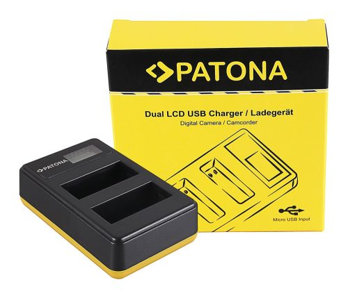 PATONA Canon LP-E8 Dupla LCD USB  töltő 
