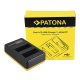 PATONA Canon LP-E8 Dupla LCD USB  töltő