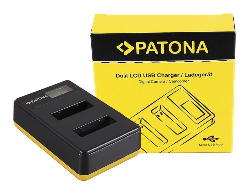 PATONA Dupla LCD USB töltő  (Sony NP-BX1)