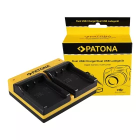  PATONA Dupla töltő  Casio NP-20 Exilim EXM1 EX-M1 EXM2 EX-M2 EXM20 EX-M20 EXS1 inkl. Micro-USB