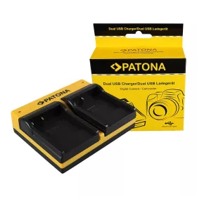   PATONA Dupla töltő  BENQ Casio Casio NP-40 DC P500 E520 E520+ E610 Casio NP-40 Casio inkl. Micro-USB