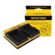 PATONA Dupla töltő  Kodak Olympus Li-40B Klic 7006 Olympus Li-40B Olympus Li-40B Olympus Li-40B inkl. Micro-USB