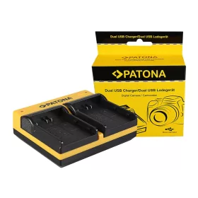   PATONA Dupla töltő  Konica Minolta Nikon EN-EL3 Dynax 5D 7D Nikon EN-EL3 Minolta inkl. Micro-USB