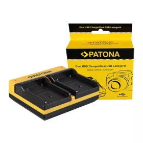   PATONA Dupla töltő  JVC BN-V408U D D30 D47AC D70K D90K GRD33AC GR-D33AC GRD50K inkl. Micro-USB
