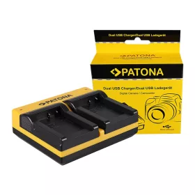   PATONA Dupla töltő  Canon NB-7L Powershot G10 G11 G12 inkl. Micro-USB kábel